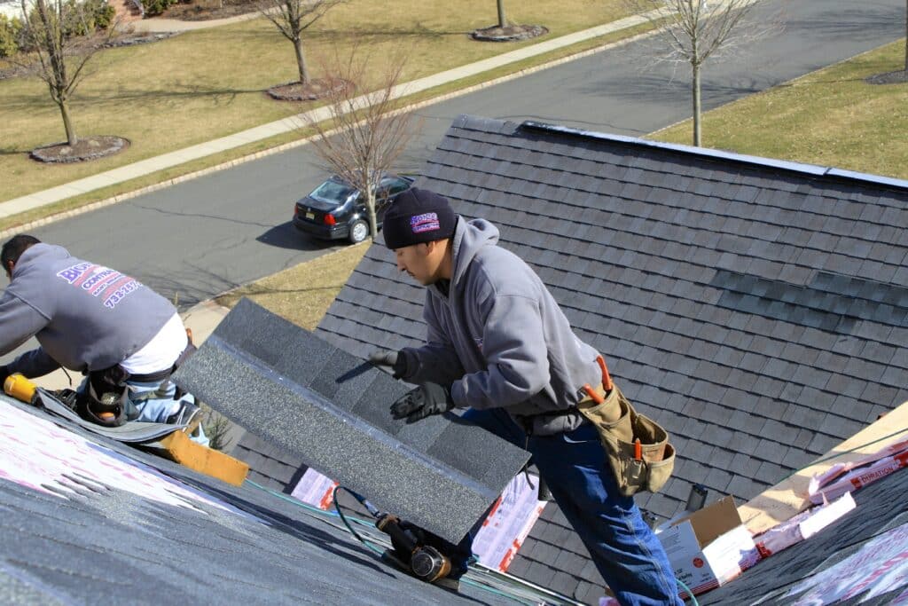 Company installing new duration series nj roofing shingles