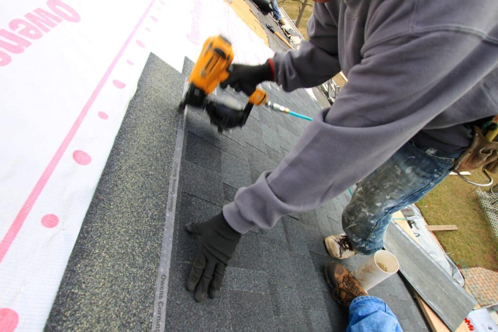 Installing Kevlar Reinforced NJ Roofing Shingles
