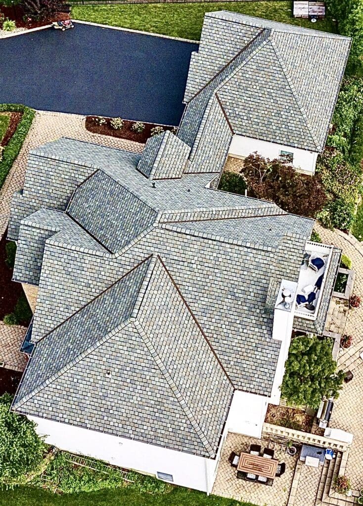 A bird 's eye view of New Jersey Residential Roofing Masterpiece